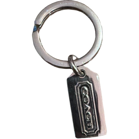 Coach Other - Coach Silver-Tone Logo Tag Keyring